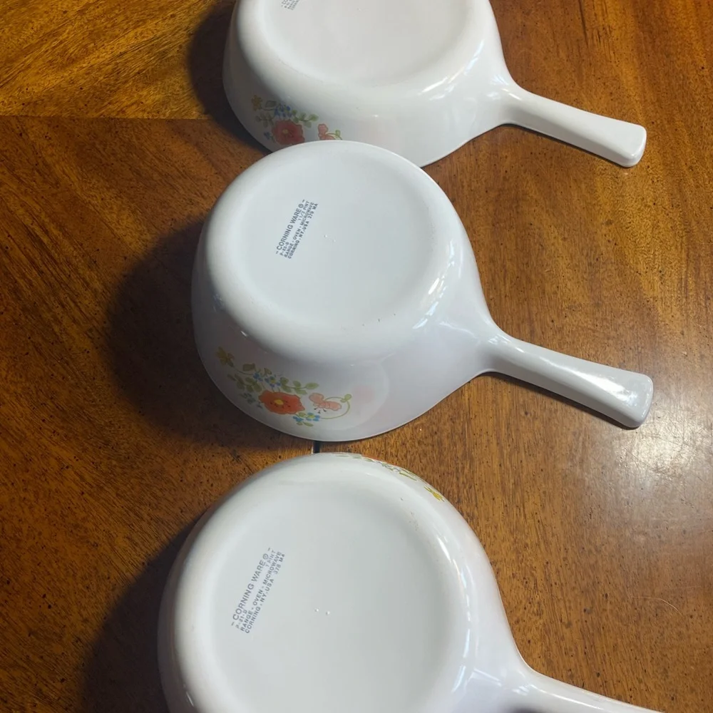 Corningware Wildflower Sauce Pan Set of 3